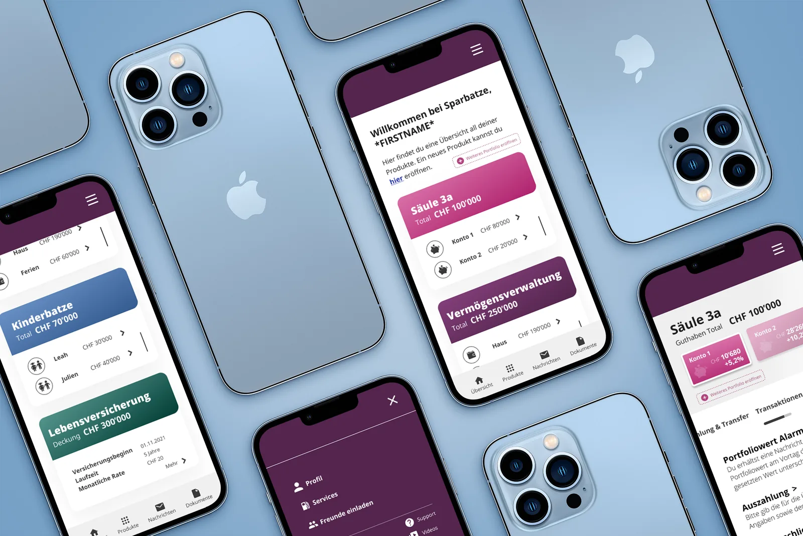 Sparbatze App auf mehreren Handys